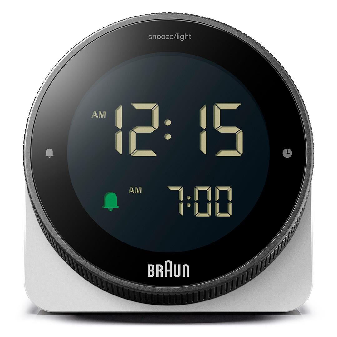 Braun digital väckarklocka vit BC24W