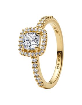Pandora Timeless förgylld halo-ring 163555C01