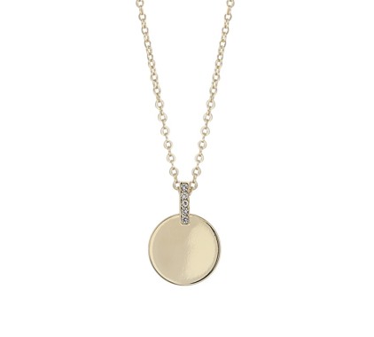 Snö of Sweden Union Casey förgyllt halsband 45 cm 1411-0860 251-ONE