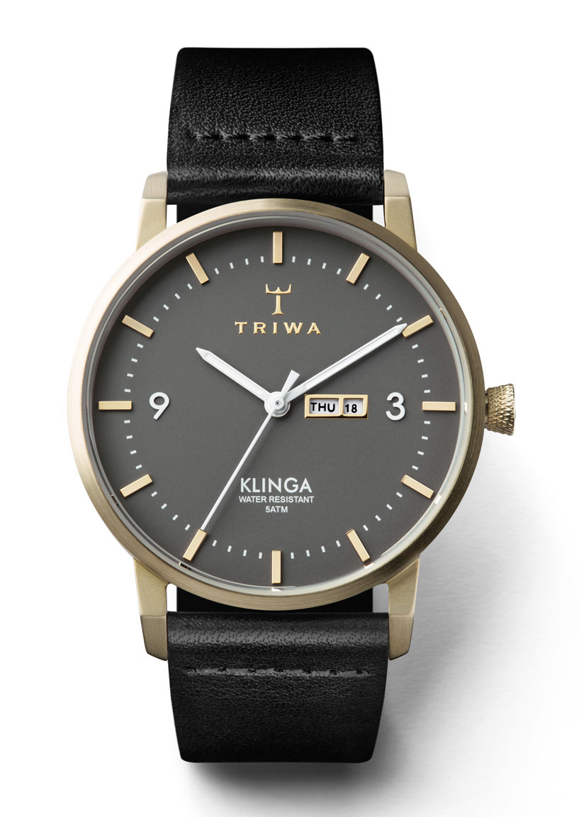 Triwa KLST107 Ash Klinga Black Classic-Champagne Buckle