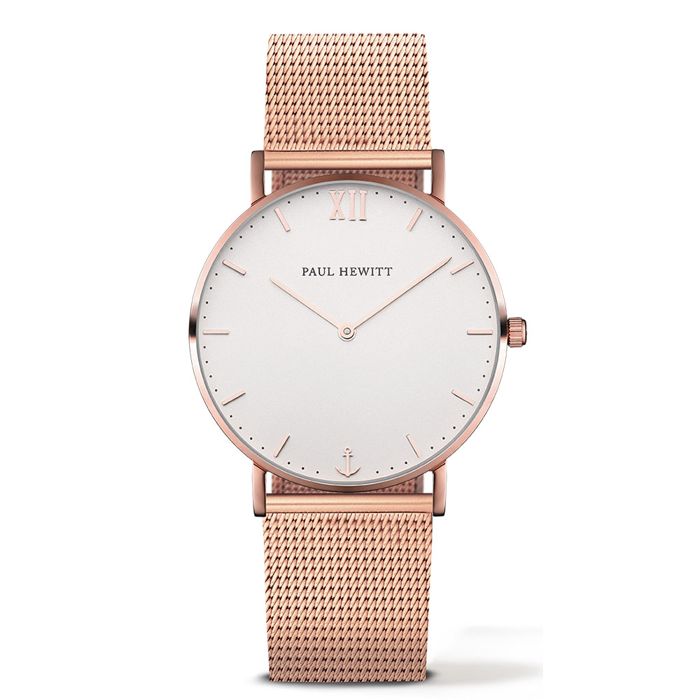 Paul Hewitt Sailor Line Rose Gold 36mm White Metal Rose Gold PH-SA-R-SM-W-4S main product photo
