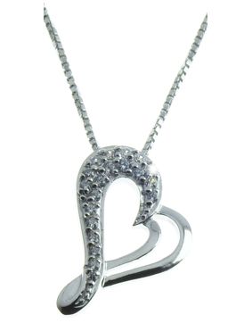 rodinerat stort hjärthänge 45cm E42-R/VEN024/45