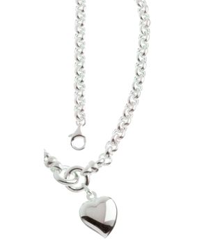 Halskedja med hjärta 45cm EK22/45