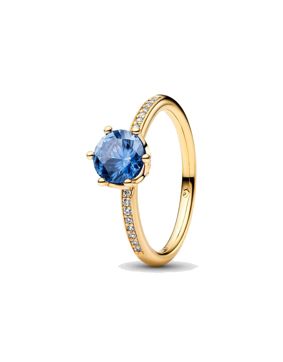 Pandora Moments blå kristall ring 168289C02