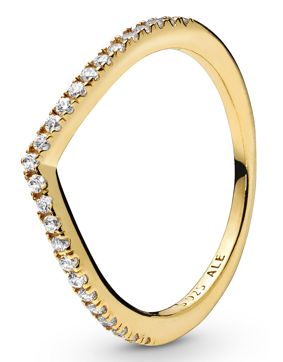 Pandora Sparkling Wishbone ring 168758C01