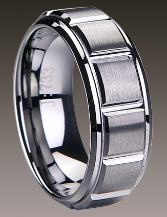 Bosie titan / tungsten ring 8mm TI&TU733