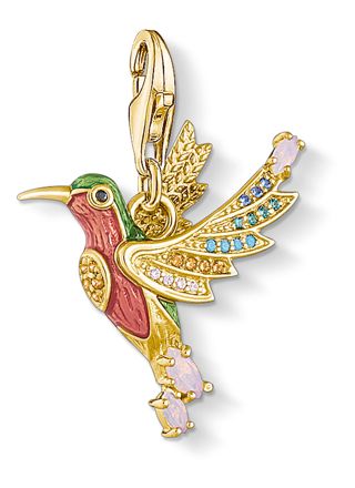 Thomas Sabo Charm Club berlock Colourful Hummingbird Gold 1828-974-7