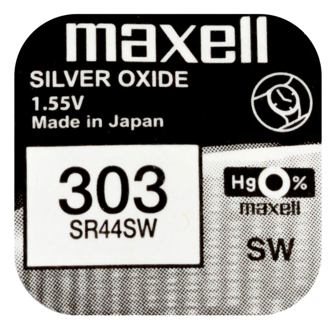 Maxell SR44SW silveroxidbatteri 303