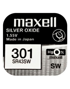 Maxell SR43SW silveroxidbatteri 301
