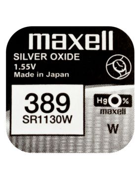 Maxell SR1130W silveroxidbatteri 389