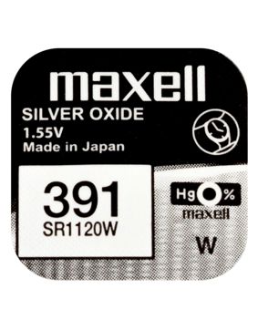 Maxell SR1120W silveroxidbatteri 391
