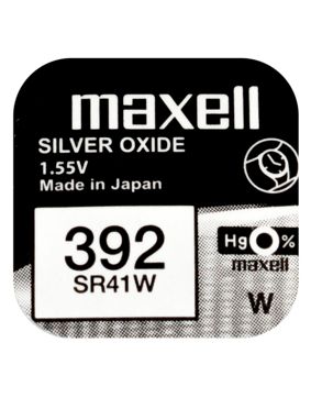 Maxell SR41W silveroxidbatteri 392