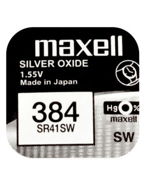 Maxell SR41SW silveroxidbatteri 384