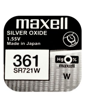 Maxell SR721W silveroxidbatteri 361