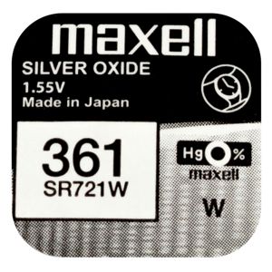 Maxell SR721W silveroxidbatteri 361 main product photo