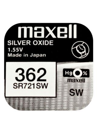 Maxell SR721SW silveroxidbatteri 362