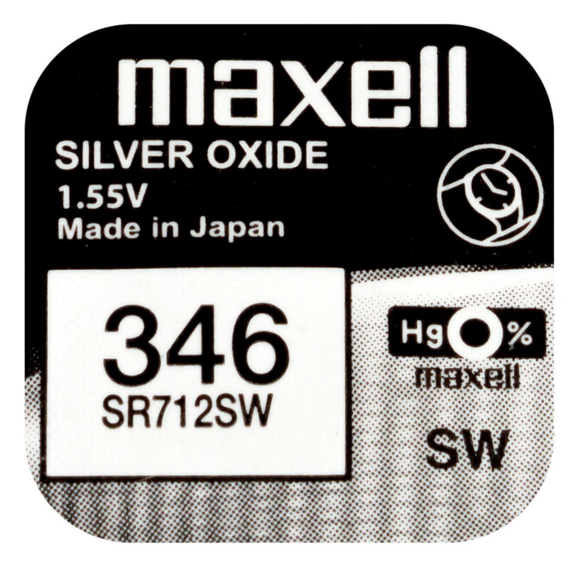 Maxell SR712SW silveroxidbatteri 346