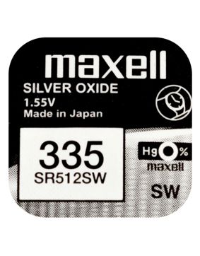 Maxell SR512SW silveroxidbatteri 335