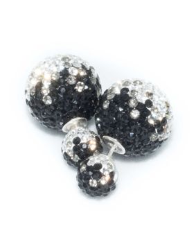 BB-örhängen Crystal 8/16 Blackfade