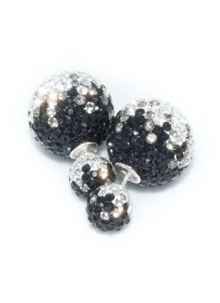 BB-örhängen Crystal 8/16 Blackfade
