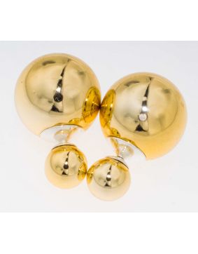 BB-örhängen Pearl 8/16 Goldfoil