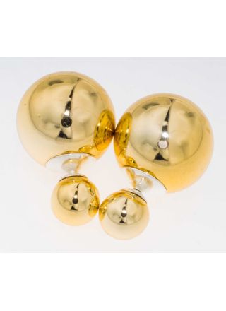 BB-örhängen Pearl 8/16 Goldfoil