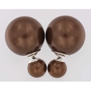 BB-örhängen Pearl 8/16 Brown main product photo