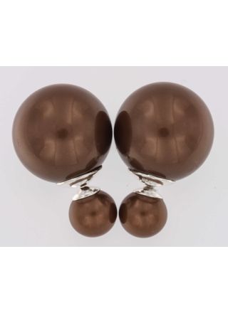 BB-örhängen Pearl 8/16 Brown