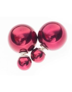 BB-örhängen Pearl 8/16 Redwine