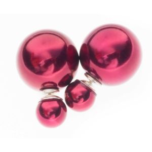 BB-örhängen Pearl 8/16 Redwine main product photo