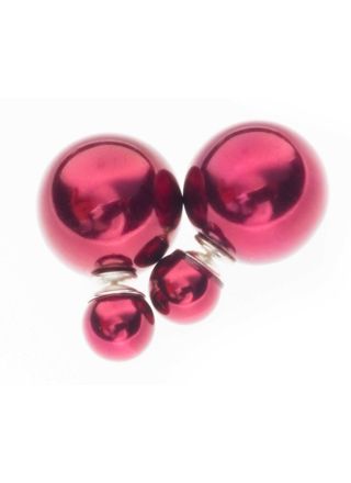 BB-örhängen Pearl 8/16 Redwine