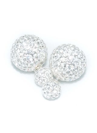 BB-örhängen Crystal 8/16 White