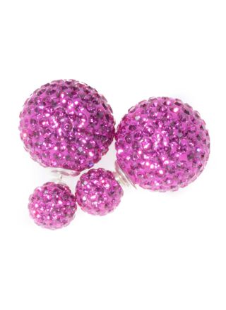BB-örhängen Crystal 8/16 Fuchsia