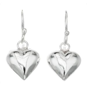 Silver Bar Hjärta hängande örhängen 25 mm 1853 main product photo