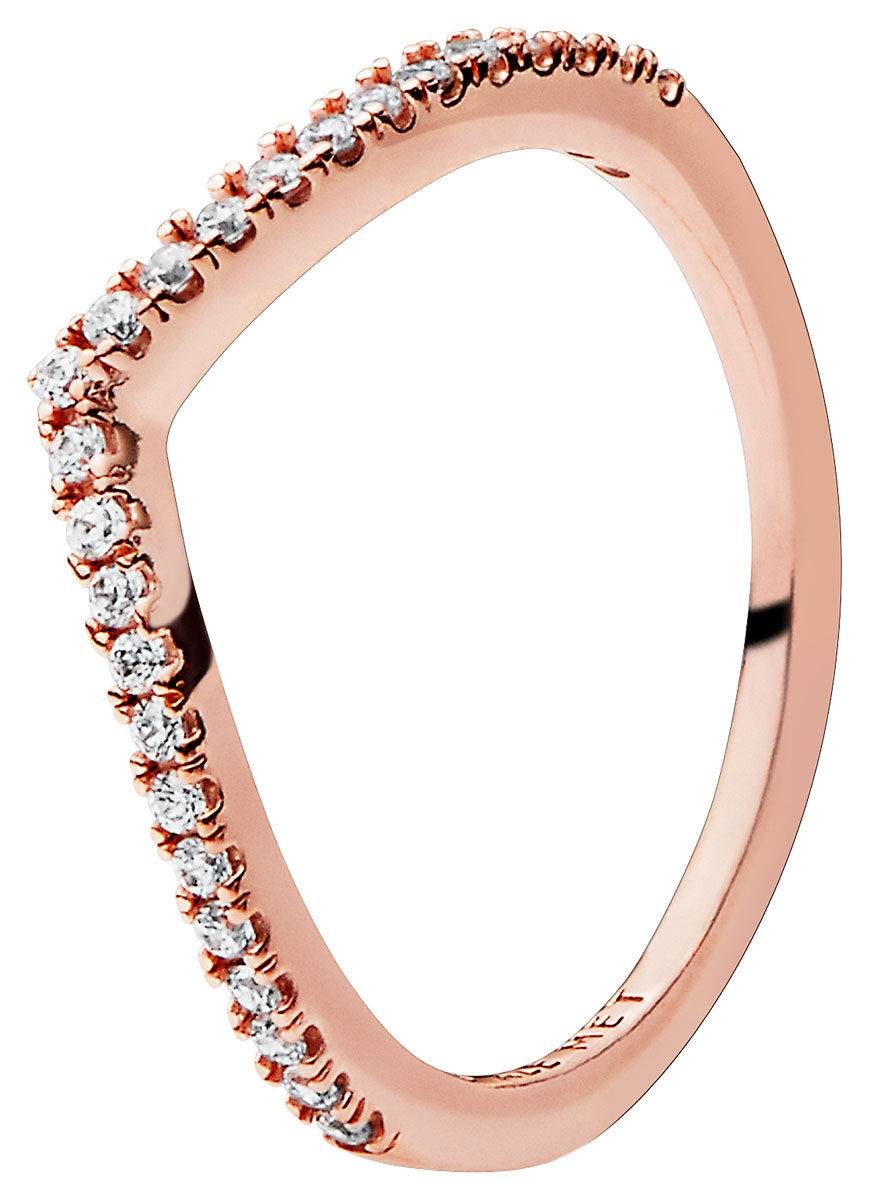 Pandora Sparkling Wishbone ring 186316CZ