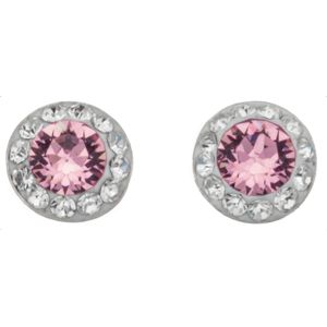 Silver Bar Spectrum stiftörhängen ljusröd 6mm 1864 main product photo