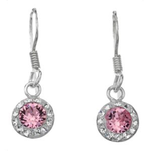 Silver Bar Spectrum hängande örhängen ljusröd 22 mm 1867 main product photo