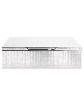 WOLF Silverpläterat klocka och smyckeskrin 190001