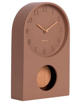 Karlsson Paris Arch bordsklocka med pendel brun KA6164BR