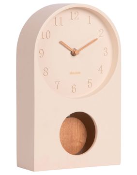 Karlsson Paris Arch bordsklocka med pendel naturvit KA6164WH