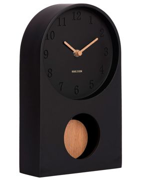 Karlsson Paris Arch bordsklocka med pendel svart KA6164BK