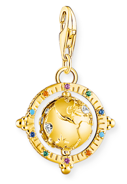 Thomas Sabo Charm Club Pendant Globe gold berlock 1923-488-7