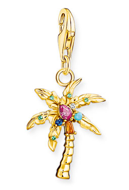 Thomas Sabo Charm Club Palm tree gold berlock  1934-488-7