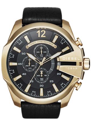 Diesel Mega Chief Gold Leather DZ4344