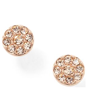 Fossil örhängen Disc Rose-Tone Studs JF00830791