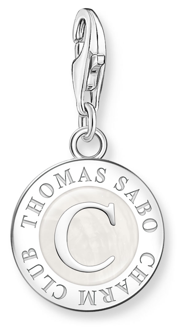 Thomas Sabo Charm Club Charmista shimmering white gold enamel berlock 1998-007-14