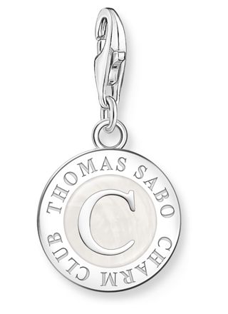 Thomas Sabo Charm Club Charmista shimmering white gold enamel berlock 1998-007-14