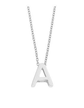 Lykken Symbols bokstavshalsband silver