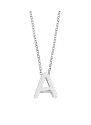 Lykka Symbols bokstavshalsband silver