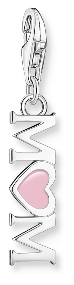 Thomas Sabo Charm Club Charmista mom with pink heart berlock 2001-007-9
